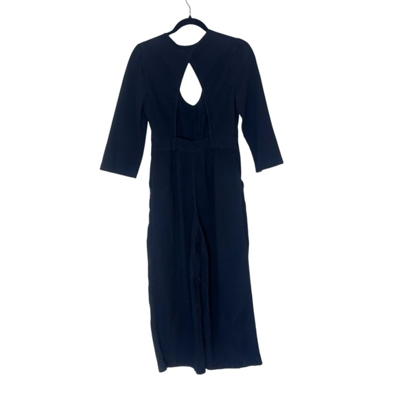 Free People Back Into It Jumpsuit- Cropped Wide Leg Utility Jumpsuit- Size Small - Picture 6 of 11